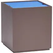 Hubsch Table d'appoint/boîte de rangement Vault bleu/marron