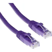 ACT Violet 2 mètres U/UTP CAT6 patch cable snagless with RJ45 connectors