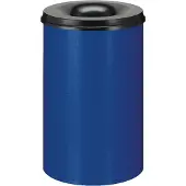 V-Part - Feuerlöschender Papierkorb 110 Liter - Steel - Blau, Schwarz