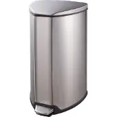 EKO - Grace Poubelle à pédale 15 litres - Acier inoxydable Plastique - Acier inoxydable mat