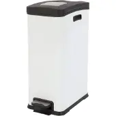 EKO - Rejoice Poubelle à pédale 30 litres - Steel Plastic - Blanc