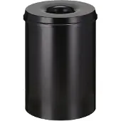 V-Part - Feuerlöschender Papierkorb 30 Liter - Steel - Schwarz