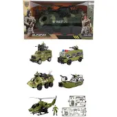 Toi-Toys ALFAFOX Véhicule militaire mt acc+play figure 6ass