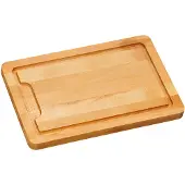 Kesper Planche à découper en bois de hêtre, 32x21x2 cm, Planche à découper, Marron