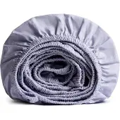 Yumeko - Drap housse - Percale De Coton - 140x200x30 - Bleu
