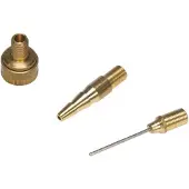 Perel Set de 3 embouts pour pompe à air, adaptateurs universels pour matelas gonflable et ballon,