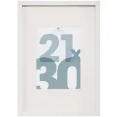 Atmosphera Cadre photo en Bois Blanc pour Photo 21 x 30 cm