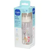 Mam Feel Good Biberon en verre mat unisexe 2 mois+ 260 ml Bouteilles