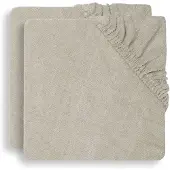 Jollein Housse Matelas à Langer Jollein Badstof Nougat (Pack de 2) (50 x 70 cm)