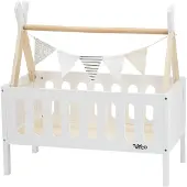Tryco Berceau de poupée en bois, 18 mois et plus,
