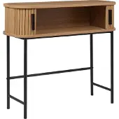 Beliani Console Bradley Bois Clair