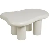 Beliani Table Basse Ondle Blanc Cassé
