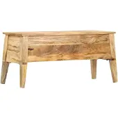 vidaXL Coffre de rangement 99 x 35 x 48 cm bois massif mangue