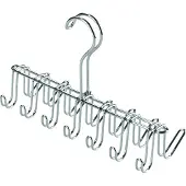InterDesign Porte cravate en métal pour dressing - Argent