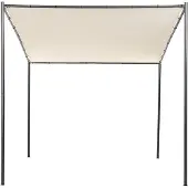 Beliani Tonnelle De Jardin 282 X 294 Cm Beige Vimino