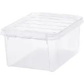 Smartstore boîte de rangement CLASSIC 10 8 litres transparent / blanc