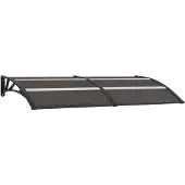 vidaXL Auvent noir 200x75 cm PC