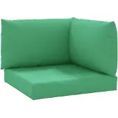 vidaXL Coussin pour palette 3 pcs. vert tissu Oxford