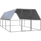 vidaXL Cage à poules d'extérieur 3x6x2 m Acier galvanisé