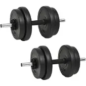 vidaXL Haltère court avec poids 40 kg