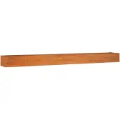 vidaXL Lit surélevé rouillé 600x80x45 cm acier corten