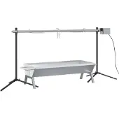 vidaXL Barbecue grillade set de cuisson automatique en acier inoxydable