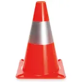 Perel Cône réfléchissant rouge/argent - 30 cm