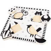 Bigjigs Puzzle noir et blanc Pets