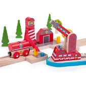 Bigjigs Pompiers du rail Sauveteurs en mer