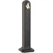 vidaXL Réservoir de jardin avec robinet Anthracite Aspect de pierre