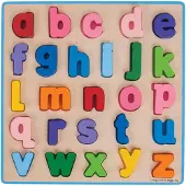 Bigjigs Puzzle alphabétique en bois Bigjigs - 26 pièces
