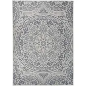 vidaXL Tapis d'extérieur Tissu plat 200x280 cm Motif bleu