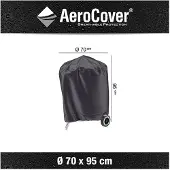 AeroCover Housse de Barbecue AeroCover Anthracite (Ø70 x 95 cm)