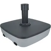 Eda 19637 G.BT EDA Pied de parasol, plastique, carré, avec roulettes