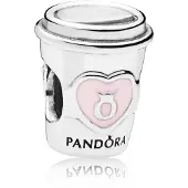 Pandora Jewelry Take a Break Coffee Cup Charm - Fun Original Charm Charm Bracelets - Perfect Charm pour maman Sur fille et plus - Sterling Silve