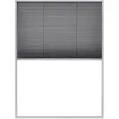 vidaXL Moustiquaire plissée pour fenêtre Aluminium 60 x 80 cm