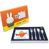 Zilverstad Couverts pour Enfants Zilverstad Véhicules Miffy avec Livre (4-Pièces)