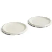 HAY Barro Assiettes Ø24 cm - Lot de 2 Off-White
