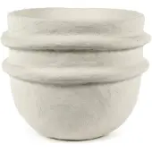 Serax Flower Pot Papier Maché Earth White