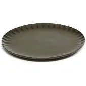 Serax Assiette à Petit Déjeuner Serax Inku Tableware Green M 21 cm