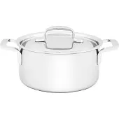 Demeyere Low Pot With Lid 5 Plus 2.2l Argenté