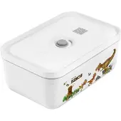 Zwilling Vakuum-Lunchbox, L Kunststoff weiss Dinos, Boîte de conservation, Blanc