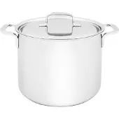 Demeyere 5 Plus Casserole haute 24cm avec couvercle, Poêle + casserole, Argent