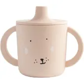 Trixie Baby Tasse d'apprentissage en silicone - Mrs. Rabbit