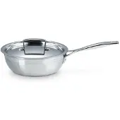 Le Creuset 3-PLY SAUTEUSE 20 CM AH, Poêle + casserole, Argent