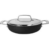 Demeyere Alu Pro 5 Ceraforce Lage Sudderpan 24 cm, Poêle + casserole, Noir, Argent