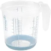 Keeeper Verseuse graduée "massimo", 1,0 L, blancá / bleu nordique, Verre mesureur, Blanc