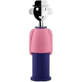 Alessi Tire-bouchon Alessandro M. rose-bleu, Ouvre-bouteille, Rose