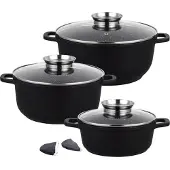 Klausberg lot de 8 pieces de pots en granit 8723