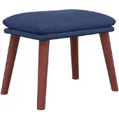 vidaXL Repose-pied Bleu 45x29,5x35 cm Tissu